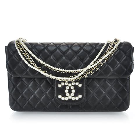 CHANEL Lambskin Medium Westminster Pearl Flap .